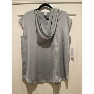 CHICO'S Dressy Silver Top - Size 2 (Large) - NEW!!
